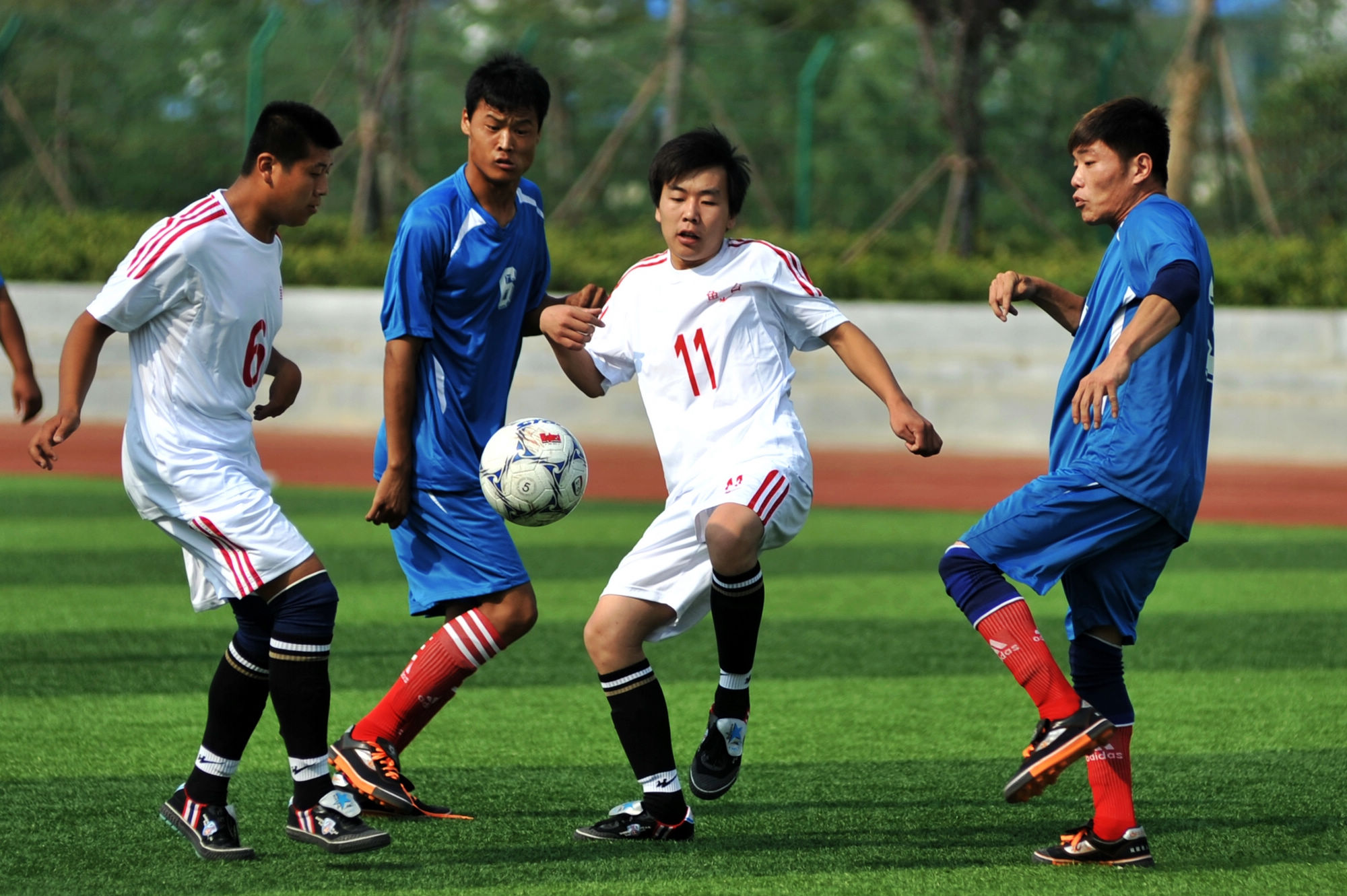 脑瘫足球比赛现场