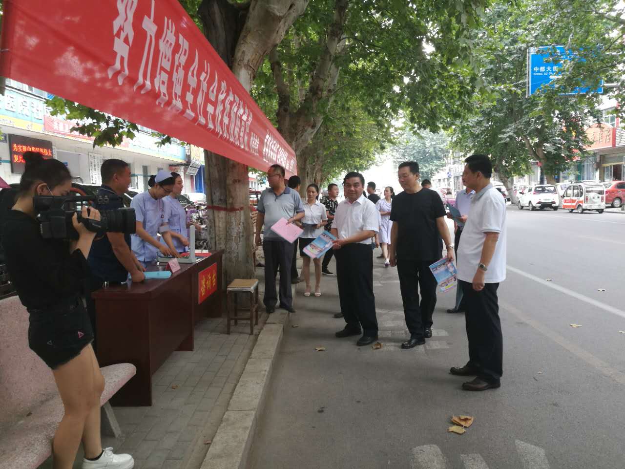 图为汶上宣传活动现场